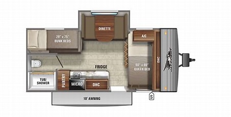 2023 JAYCO JAY FLIGHT 240RBSW, , floor-plans-day image number 0